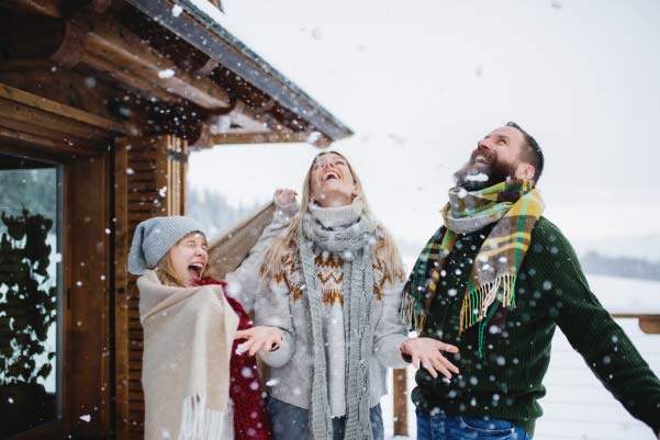 Noel en famille à la montagne