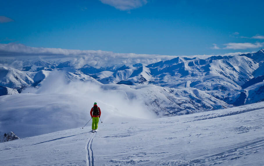 Ski hors piste à Saint-Lary